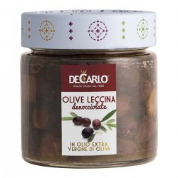 Olives dénoyautées Leccina - De Carlo - 180gr