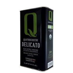 Huile d'Olive Extra Vierge Delicato Leccino Bio bidon - Quattrociocchi - 3l