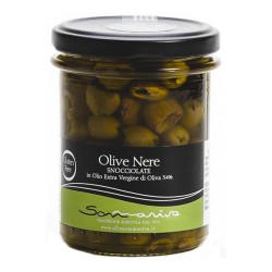 Olives noires dénoyautées à l'huile d'olive extra vierge - Sommariva - 180gr